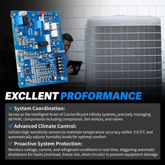 Alt view image 4 of 5 - Lazenta HK42FZ086 Control Board Compatible with Carrier Payne Bryant HVAC Furnace Control Board