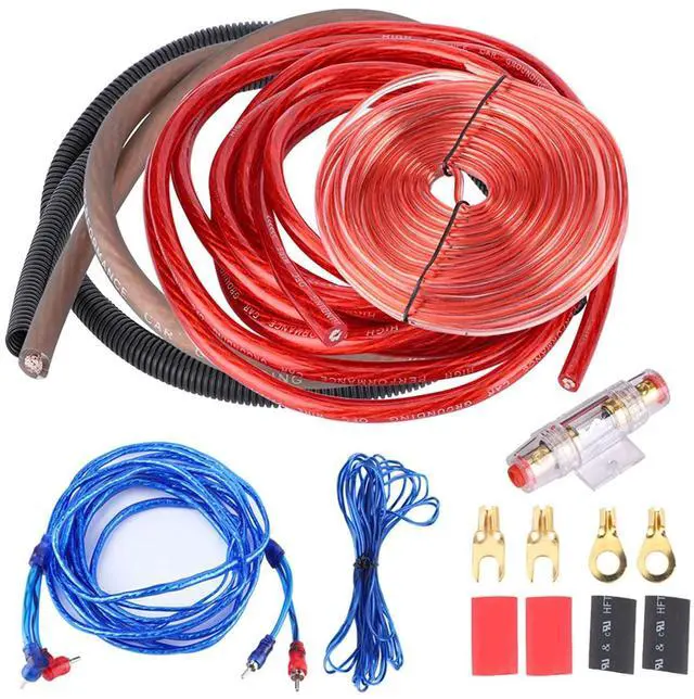 Main image of 4 Guage 2800W Car o Subwoofer Amplifier Speaker Installation Wire Cable Kit Suit for Speaker Install Wiring Cable, Terminals and Harnesses