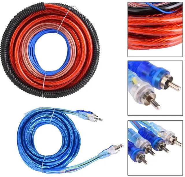 Alt view image 3 of 5 - 4 Guage 2800W Car o Subwoofer Amplifier Speaker Installation Wire Cable Kit Suit for Speaker Install Wiring Cable, Terminals and Harnesses