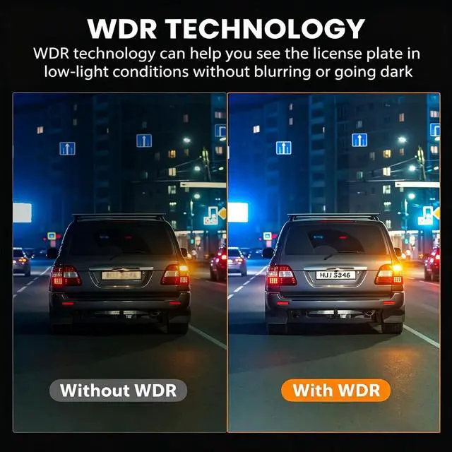Alt view image 5 of 5 - Oryzom 4k Dashcam Pro, Ultra HD Video Recording, Front and Rear Dual Camera, Wdr Night Vision, G-Sensor Emergency Recording, Loop Recording, Parking Monitor, Car Dashboard Camera