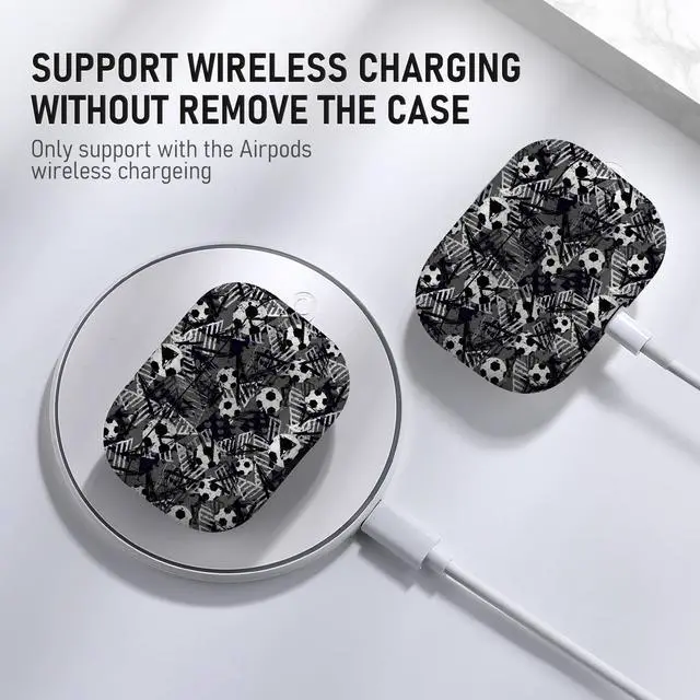 Alt view image 3 of 5 - Gedicht Charging Case Replacement Compatible with AirPods Pro Generation, Wireless Charger Case for AirPods Pro 1 with Bluetooth Pairing Sync Button - No Earbuds Included