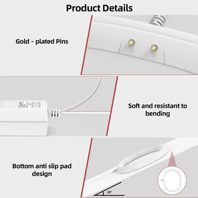 Alt view image 4 of 5 - Charger Base for Sonos Move Speaker (Gen 1 & Gen 2), Replacement Charging Adapter Compatible with Sonos Move 1/2 (White)
