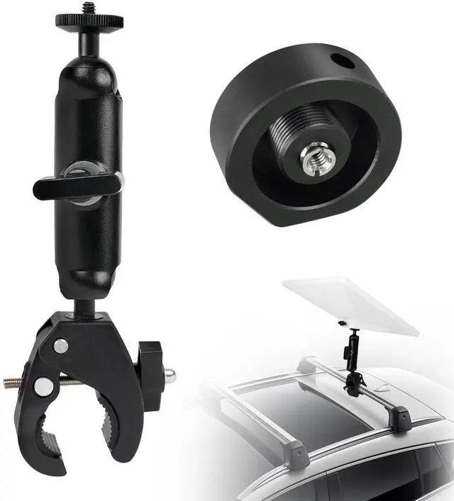 Main image of Pre-2024 Starlink Mini Clamp Mount (Old Version) Adjustable Roof Rack, RV Ladder & Pole Mount Kit, Compatible with Original Pipe Adapter