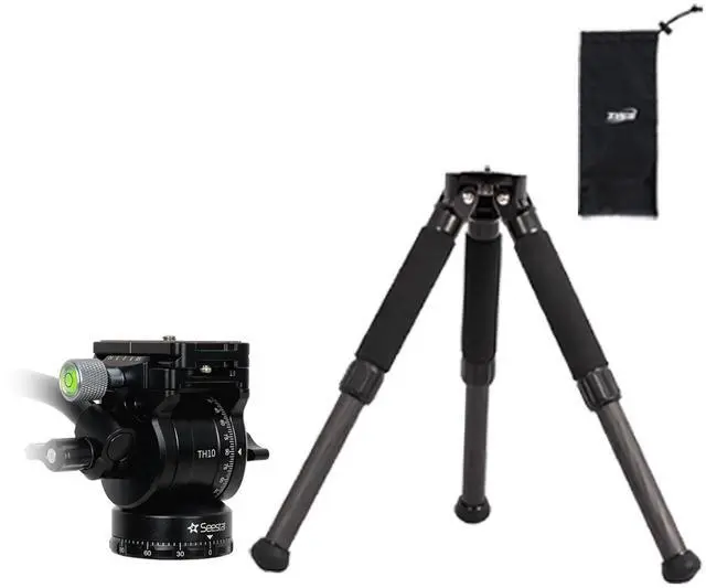 Main image of ZWO Seestar Tripod Head TH10 & Tripod TC20 for Seestar Smart Telescope, Fluid Tripod Head for Equatorial Mode, 360 Pan & 90 Tilt, Compatible with DSLR, Mirrorless & Video Cameras (TH10+TC20)