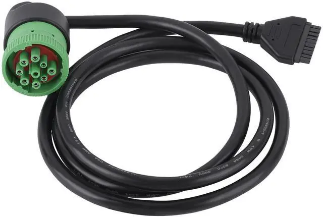 Alt view image 2 of 5 - Green 9 Pin J1939 to 10 Pin Cable for PT30 ELD Logging Device Logbook Compliant for ECM w and DOT for Freightliner Trucks ELD Device