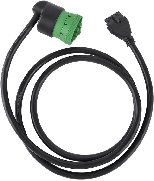Alt view image 3 of 5 - Green 9 Pin J1939 to 10 Pin Cable for PT30 ELD Logging Device Logbook Compliant for ECM w and DOT for Freightliner Trucks ELD Device