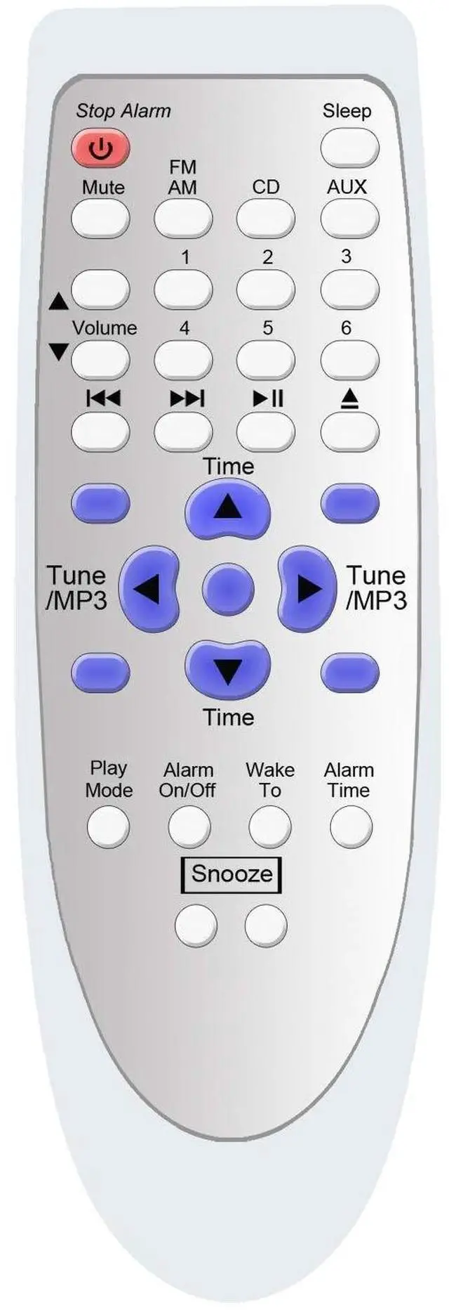 Alt view image 2 of 4 - Replacement for Bose Wave Music System III Premium Backlit Remote Control