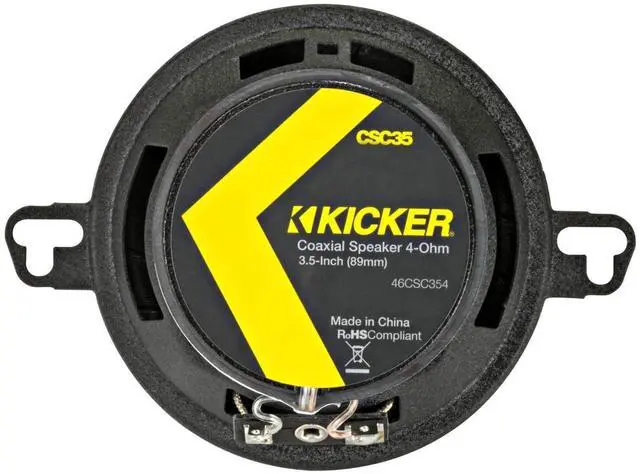 Alt view image 2 of 5 - KICKER 46CSC354 CS-Series CSC35 3.5-Inch (89mm) Coaxial Speakers, 4-Ohm (Pair)