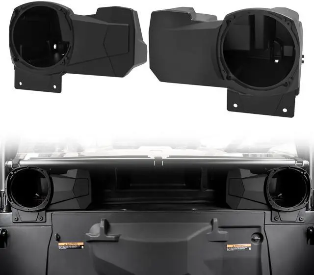 Main image of UTVSXPERT Rear Sport Speaker Enclosures Pods for Polaris RZR XP 1000/XP 4 1000 2024+ Accessories, Rear Seat Speaker Pod Mounts Holders Brackets Support 6.5" Speakers (2PCS)