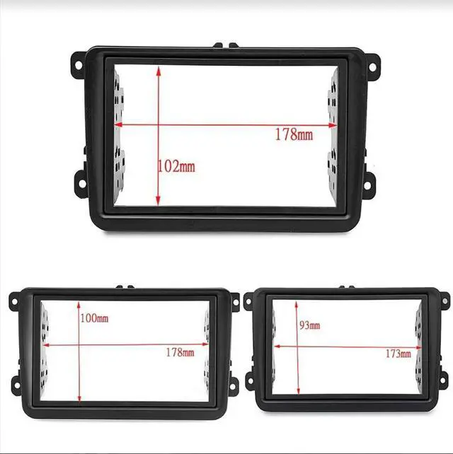 Alt view image 5 of 5 - Sound-way 2 DIN Car Stereo Facia Radio Adapter Compatible with VW Volkswagen Skoda Seat froom 2004