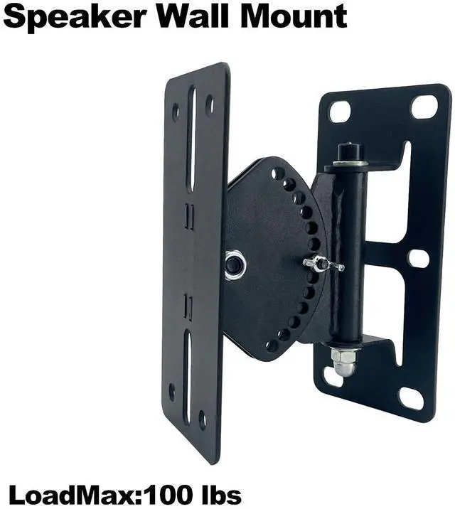 Alt view image 2 of 5 - Howonder Speaker Wall Mount,Speaker Mount Wall Bracket Design for Large Speakers or Column Speakers,Hold up to 100lbs, MY-23 (2 Packs Black)