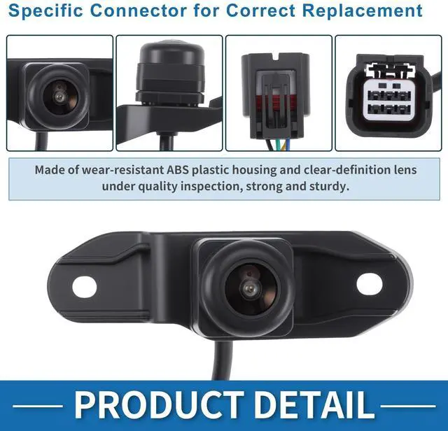 Alt view image 4 of 5 - A ABSOPRO Rear View Camera for Honda Ridgeline 2017 2018 3.5L V6 Park Assist Backup Reverse Camera Replace 39530-T6Z-A01/590-167/HO1960139