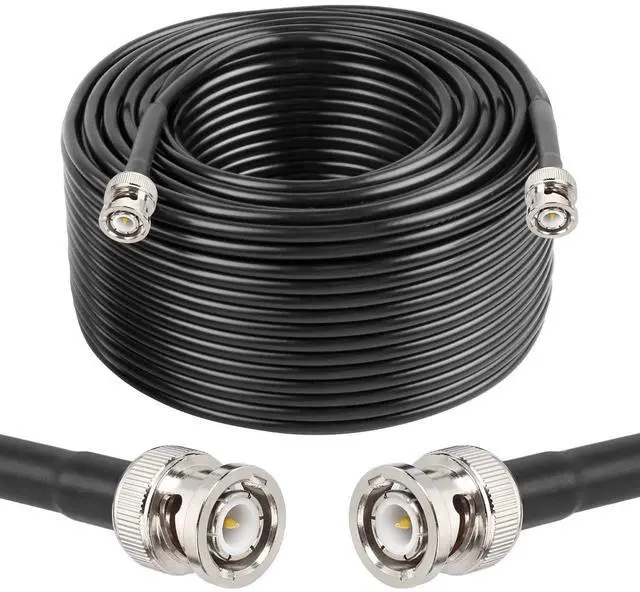 Main image of MOOKEERF 150ft 50 Ohm RG58 Coaxial Cable with BNC Connectors