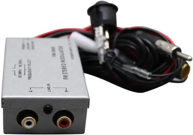 Alt view image 2 of 4 - YONGJIANGXIA Factory Audio Stereo Aux RCA Audio Input Adapter Wired FM Modulator Free RCA Cable