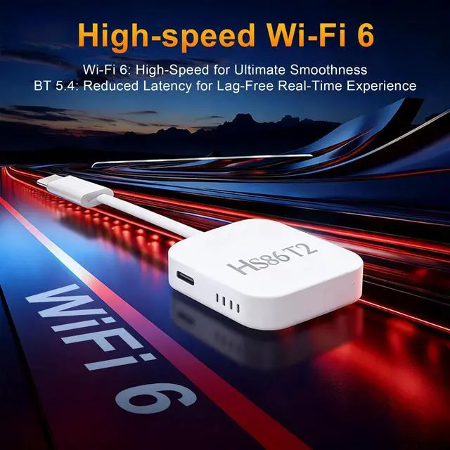 Alt view image 5 of 5 - HS86 T2 Android TV 14.0 Stick, 2026 Android TV Stick 2GB RAM 16GB ROM, RK3518 CPU Supports 2.4G/5G 4K Wi-Fi6 BT 5.4