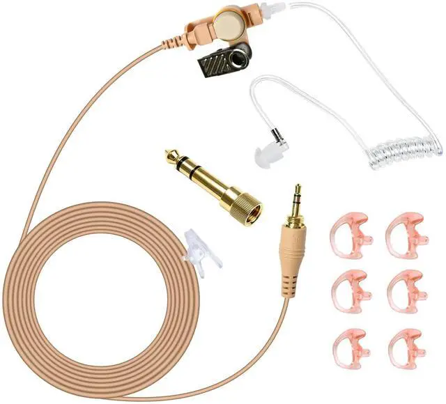 Main image of 3.5mm IFB Monitoring System,Professional in-Ear Anchor Broadcaster EarSet for On-Camera Stage Use Compatible with iPhone Android Telex Clear-Com Comrex Lecstonics (Skin Color)