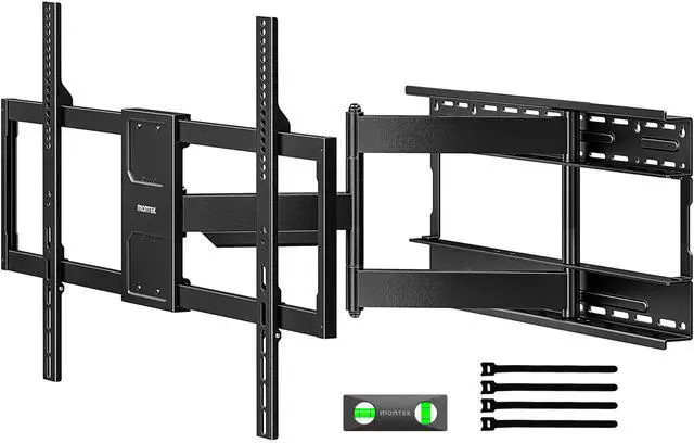 Main image of monTEK Heavy Duty TV Wall Mount for 50100 inch XL TVs up to 176 lbs, 4X Load Tested, 25 Long Articulating Arm, Max VESA 800x600, +5/-15 Tilt&90 Swivel&5 Leveling, Preassembled, 1624 Studs