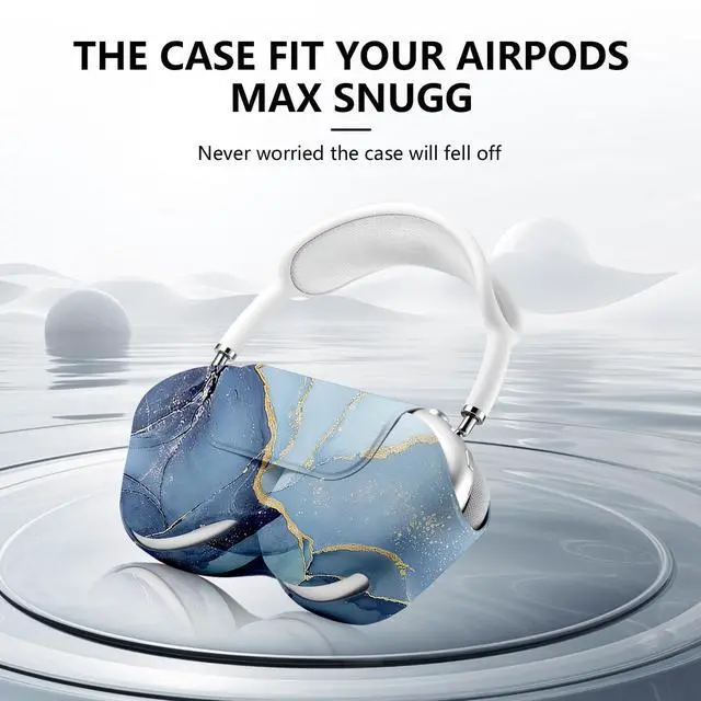 Alt view image 3 of 5 - Compatible for Apple Airpods Max Case,Smart Case Cover Accessories with Sleep Mode Made by PU Leather Original Replacement Carrying Case for Airpod Pro Max Headphones
