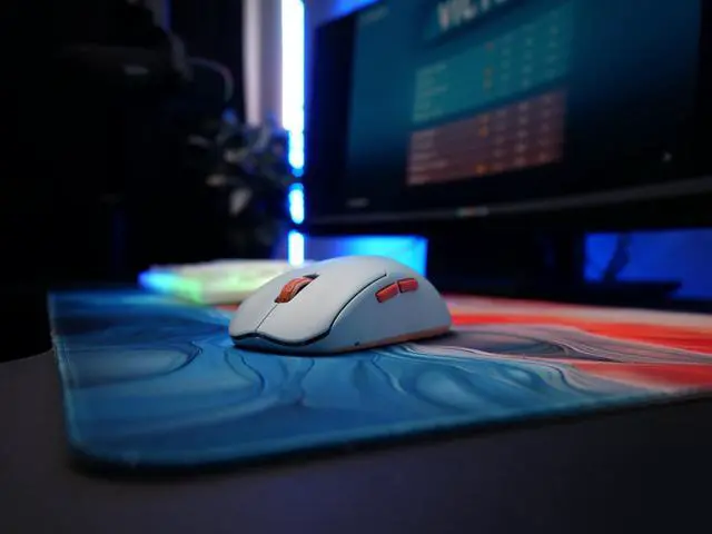 Alt view image 2 of 5 - CHERRY XTRFY M68 Wireless, Ultralight Wireless Gaming Mouse, 2.4 GHz, Optimized for E-Sports, Symmetrical Shape with Extra Low Front, Blue