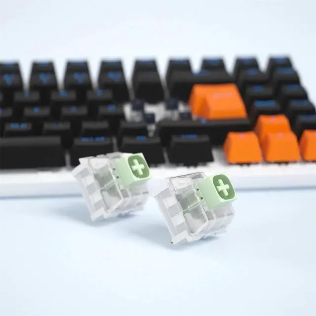 Alt view image 3 of 5 - KAILH Box Jade Switches for Mechanical Gaming Keyboard DIY, 3pin 50gf Clicky,Compatible for 5pin RGB/SMD hot swappable (Jade 110PCS)