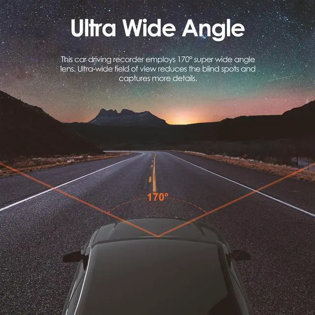 Alt view image 4 of 5 - RexingUSA V1 Basic 1080p Dash Cam FHD DVR Car Driving Recorder with 2.4 LCD Screen 170 Wide Angle ^^ G-Sensor ^^ WDR ^^ Parking Monitor ^^ Loop Recording