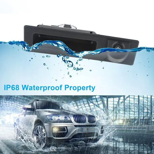 Alt view image 3 of 5 - ZONFANT HD 1280x720p Rear View Camera, Trunk Handle Rear View Reverse Backup Camera Compatible with BMW Vehicle F Series 3/4/5 X3 X4 F30 F32 F10 F11 F25