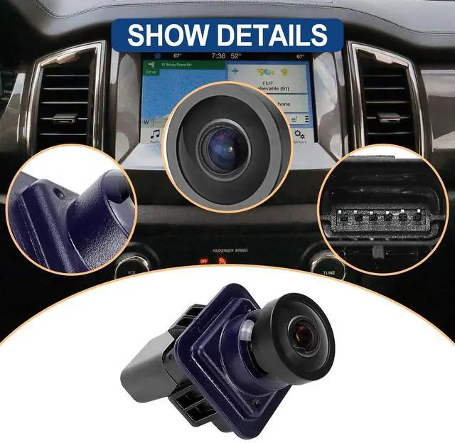 Alt view image 4 of 5 - Rear View Camera Backup Reverse Camera Compatible with 2019-2021 Ranger Replace KB3Z-19G490-B KB3Z19G490B FO1960185 PAC504