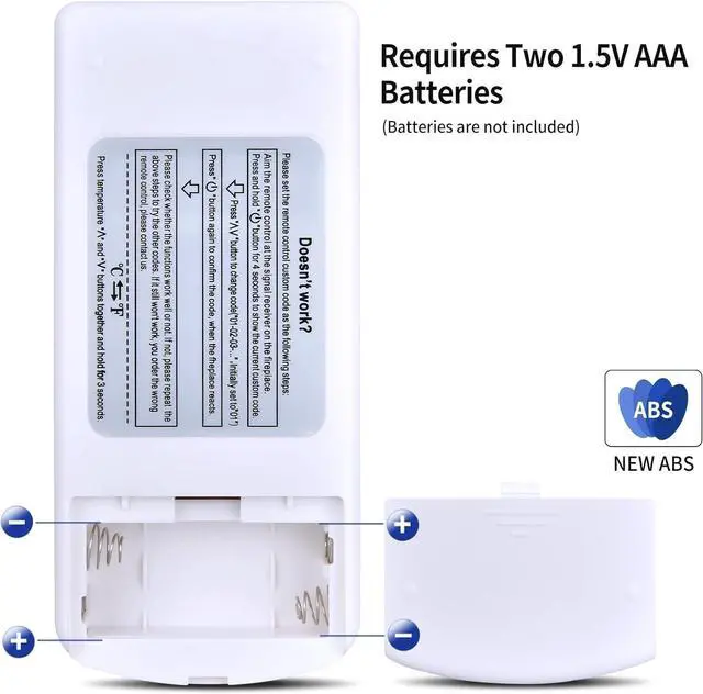 Alt view image 5 of 5 - SJUIF New Replacement Remote Control for HHT Simplifire Electric Fireplace SF-ALL40-BK SF-ALL48-BK SF-ALL60-BK SF-ALL84-BK SF-ALLP50-BK SF-ALLP60-BK SF-ALLP72-BK SF-SC43-BK SF-SC55-BK SF-SC78-BK