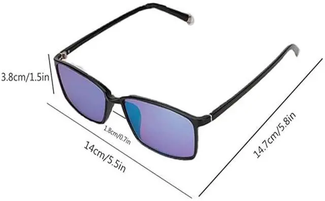 Alt view image 5 of 5 - Teenkorvov Color blind Glasses for Red/Green Color Blindness Glasses Both Outdoor and Indoor Use