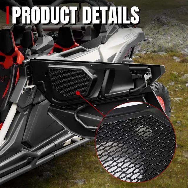 Alt view image 3 of 5 - A & UTV PRO Maverick X3 Speaker Pods,Front Door Speaker Enclosure 6.5 inch Mount Compatible with 2017-2024 2025 Can Am Maverick X3 / X3 Max/Turbo/R Stereo System