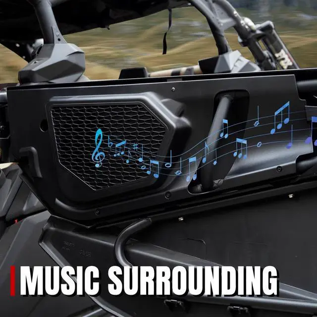 Alt view image 2 of 5 - A & UTV PRO Maverick X3 Speaker Pods,Front Door Speaker Enclosure 6.5 inch Mount Compatible with 2017-2024 2025 Can Am Maverick X3 / X3 Max/Turbo/R Stereo System