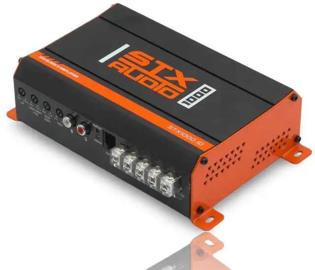 Alt view image 4 of 5 - STX Audio STX1000.1D 1000-Watt Monoblock Class D Amplifier, 1 Ohm Stable, 600W RMS, MOSFET Circuit Design, Adjustable Bass Boost and LPF for Car Audio Systems