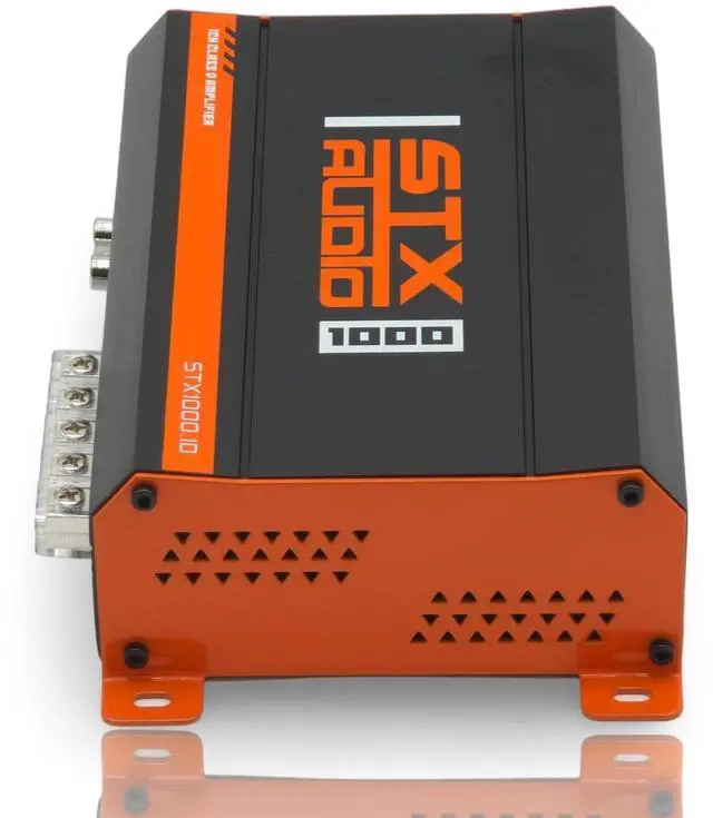 Alt view image 5 of 5 - STX Audio STX1000.1D 1000-Watt Monoblock Class D Amplifier, 1 Ohm Stable, 600W RMS, MOSFET Circuit Design, Adjustable Bass Boost and LPF for Car Audio Systems