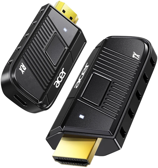 Main image of Acer Wireless HDMI Transmitter and Receiver, 328ft Long Range, 1080P@60Hz HD Adapter Extender for Streaming & Gaming to TV Projector Monitor, Plug & Play Dual-Band 2.4/5.8G Connection, Priva