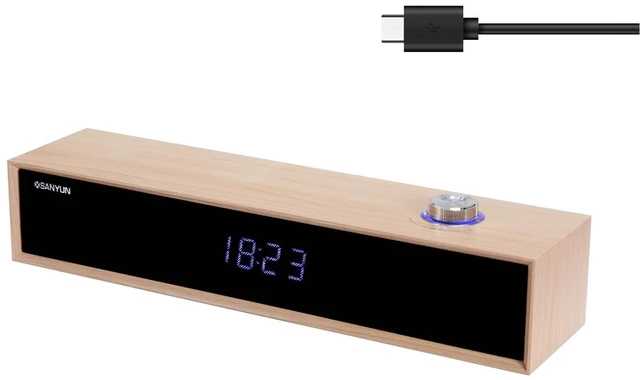Main image of Sanyun SW012 Desktop PC Soundbar, USB-C for Power and Audio & Bluetooth 5.4
