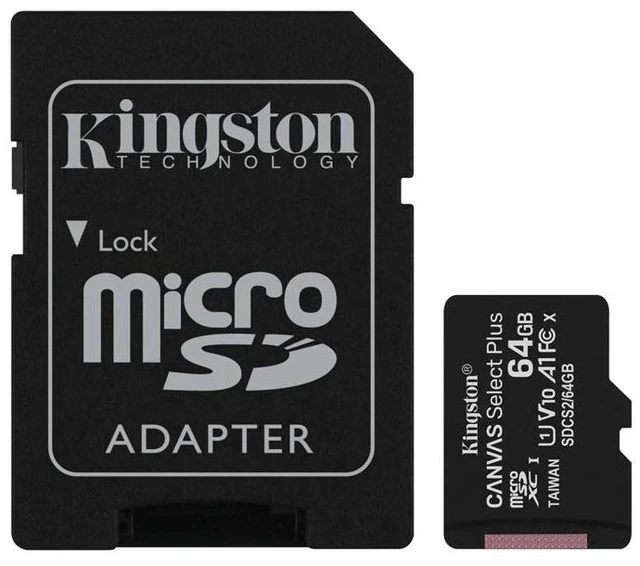 Main image of Kingston 64GB microSDXC Canvas Select Plus Class 10 Flash Memory Card SDCS2 Memory