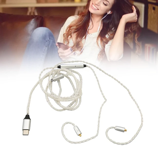 Main image of BONKZEBU MMCX Cable for SE215 SE315 Sound Quality Earphone Upgrade Cable with Inline Volume Control Flexible Audio Cable for Musicians