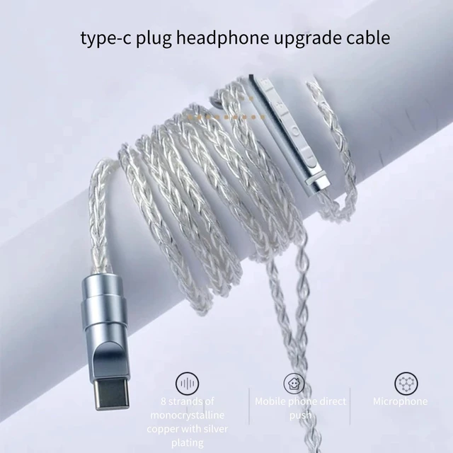 Alt view image 4 of 5 - BONKZEBU MMCX Cable for SE215 SE315 Sound Quality Earphone Upgrade Cable with Inline Volume Control Flexible Audio Cable for Musicians