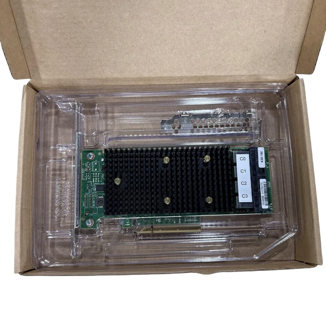 Alt view image 4 of 5 - SXTAIGOOD 430-16i LSI SAS3416 9400-16i SATA/SAS Tri-Mode HBA Controller