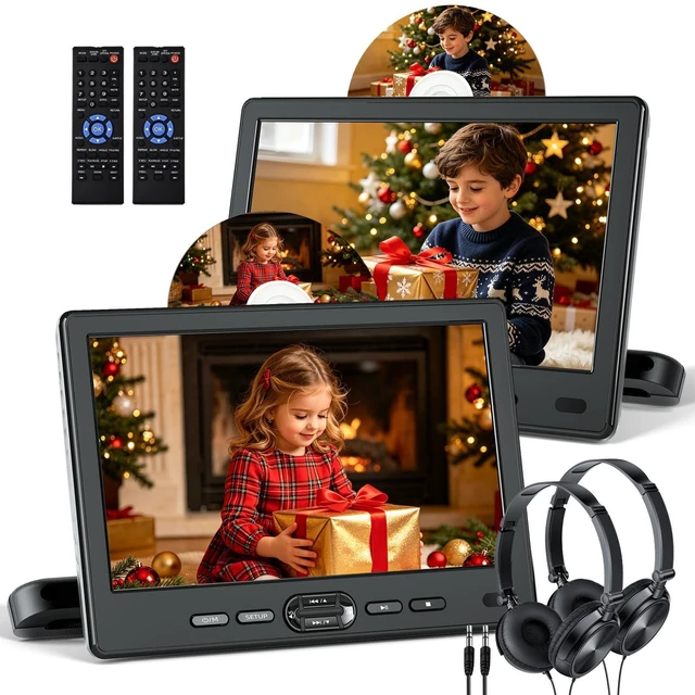 Main image of DESOBRY 10.5" Car DVD Player Dual Screen & Suction-Type Disc in