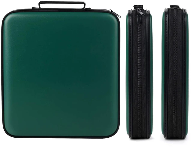 Alt view image 3 of 5 - TIMCORR DVD Storage CD Case Holder: 160 Capacity CD Sleeves Black Disc Cases Binder for Car - CD Hard Organizer Box - Large DVD Wallet for Movie/Music/Game & Portable CD Book