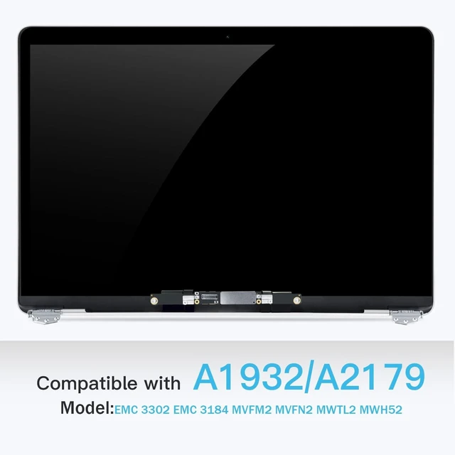 Alt view image 2 of 5 - Replacement Screen 13.3" for MacBook Air Retina A1932 2019 Year / A2179 2020 Year (ModelEMC 3302 EMC 3184 MVFH2 MVFJ2 MWTJ2 MWH22) Full LCD Screen Display Assembly (Silver)