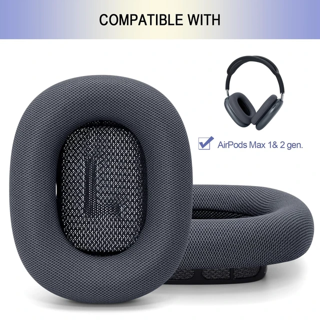 Alt view image 2 of 5 - Ear Cushions Replacement for Apple AirPods Max 1 & 2- Cups Headphones Pads