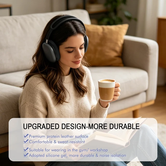 Alt view image 5 of 5 - Ear Cushions Replacement for Apple AirPods Max 1 & 2- Cups Headphones Pads