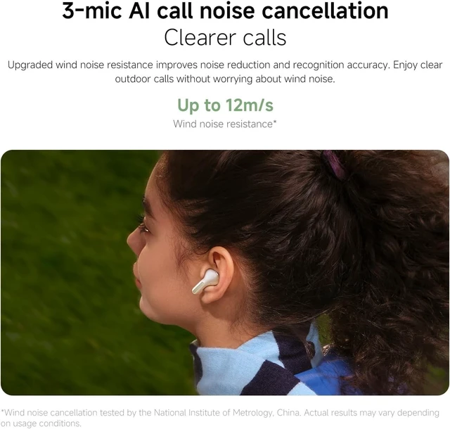 Alt view image 4 of 5 - XIAOMI Redmi Buds 8 True Wireless Earbuds, Up to 50dB ANC, Hi-Res Audio, 44H Battery, IP54 Waterproof, Black