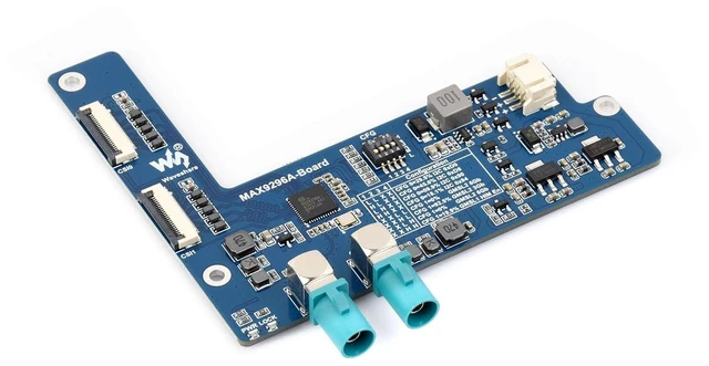 Main image of waveshare 2-Ch GMSL Camera Adapter Board, Equipped with MAX9296A Deserializer, High-Speed and Low-Latency Serial Transmission, Compatible with Raspberry Pi 5 and Jetson Orin Nano/NX