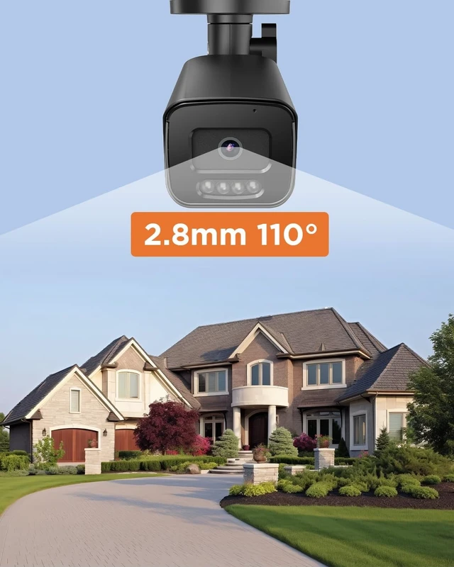 Alt view image 3 of 5 - PANOOB 4K PoE Bullet Security IP Camera, PB65A3-8MDL-1