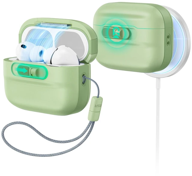 Main image of ESR for AirPods Pro 3 Case (2025), Compatible with MagSafe, Light Green