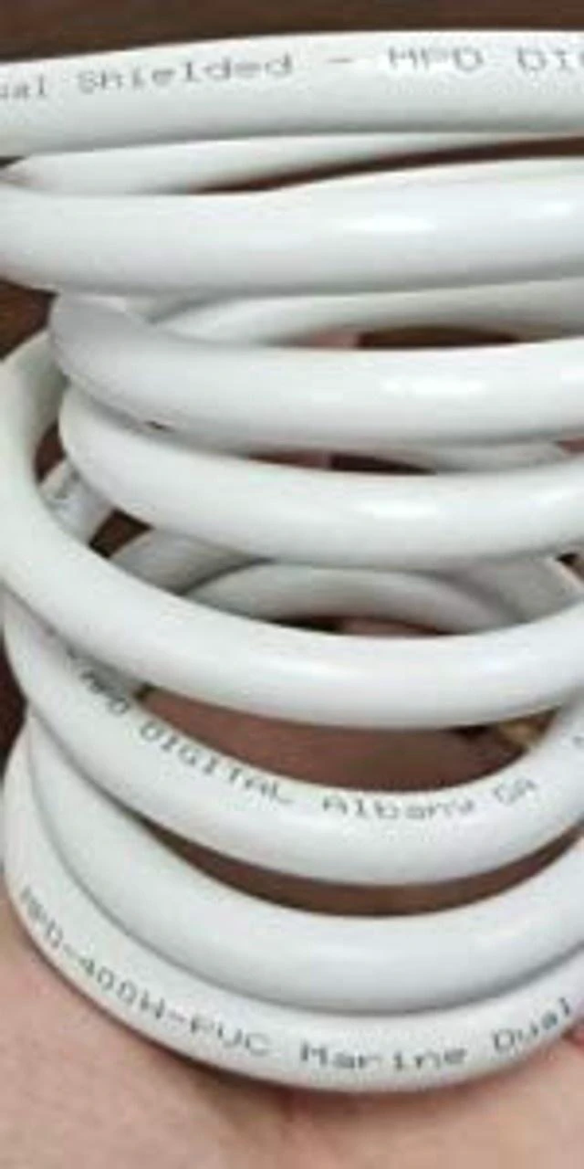 Alt view image 4 of 5 - MPD Digital I MPD-400 PVC Superflex Coax Cable I PL259 UHF Male Connectors I Ultra Low Loss for Ham, VHF, RF, CB Radio I Made in the USA I White, 6 Feet