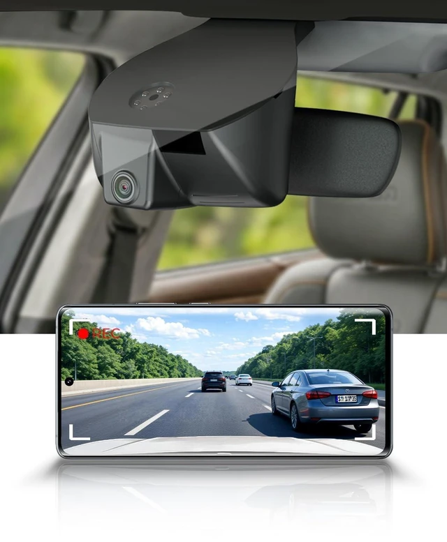 Main image of Fitcamx 4K Dash Cam Suitable for RAM 1500 2500 3500 2019-2024, Model A (Small Cover & Long Tail), OEM Factory Look, UHD 2160P Video, WiFi & APP, Loop Recording, G-Sensor, Plug & Play, 64GB Card